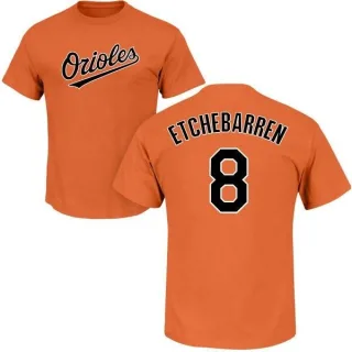 Andy Etchebarren Baltimore Orioles Name & Number T-Shirt - Orange