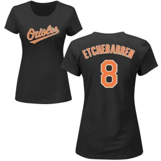 Andy Etchebarren Women's Baltimore Orioles Name & Number T-Shirt - Black