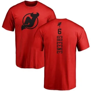 Andy Greene New Jersey Devils One Color Backer T-Shirt - Red