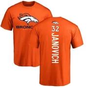 Andy Janovich Denver Broncos Backer T-Shirt - Orange