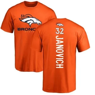 Andy Janovich Denver Broncos Backer T-Shirt - Orange