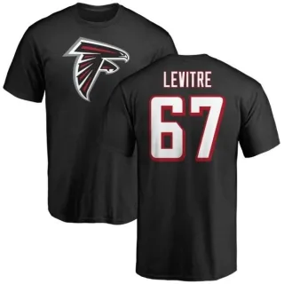 Andy Levitre Atlanta Falcons Name & Number Logo T-Shirt - Black