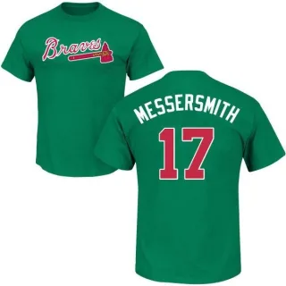 Andy Messersmith Atlanta Braves St. Patrick's Day Name & Number T-Shirt - Green