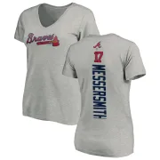 Andy Messersmith Women's Atlanta Braves Backer Slim Fit T-Shirt - Ash