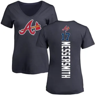 Andy Messersmith Women's Atlanta Braves Backer Slim Fit T-Shirt - Navy