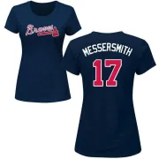 Andy Messersmith Women's Atlanta Braves Name & Number T-Shirt - Navy