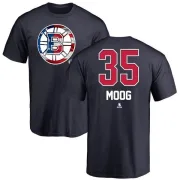 Andy Moog Boston Bruins Name and Number Banner Wave T-Shirt - Navy