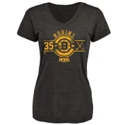 Andy Moog Women's Boston Bruins Insignia Tri-Blend T-Shirt - Black