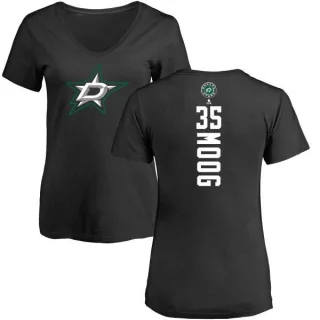 Andy Moog Women's Dallas Stars Backer T-Shirt - Black