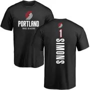 Anfernee Simons Portland Trail Blazers Black Backer T-Shirt