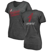 Anfernee Simons Women's Portland Trail Blazers Black Sideline Tri-Blend V-Neck T-Shirt