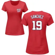 Anibal Sanchez Women's Washington Nationals Name & Number T-Shirt - Red