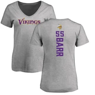 Anthony Barr Women's Minnesota Vikings Backer V-Neck T-Shirt - Ash