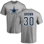 Anthony Brown Dallas Cowboys Name & Number Logo T-shirt - Gray