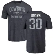 Anthony Brown Dallas Cowboys Name & Number Tri-Blend T-Shirt - Navy