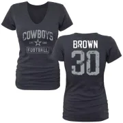 Anthony Brown Women's Dallas Cowboys Name & Number Tri-Blend T-Shirt - Navy