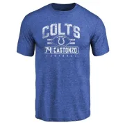 Anthony Castonzo Indianapolis Colts Flanker Tri-Blend T-Shirt - Royal