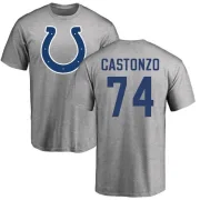 Anthony Castonzo Indianapolis Colts Name & Number Logo T-Shirt - Ash