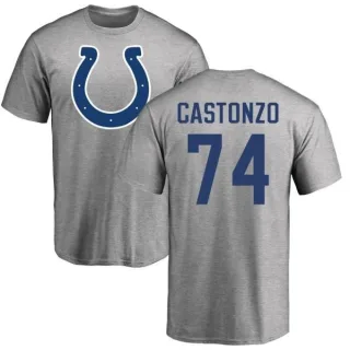 Anthony Castonzo Indianapolis Colts Name & Number Logo T-Shirt - Ash