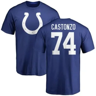 Anthony Castonzo Indianapolis Colts Name & Number Logo T-Shirt - Royal