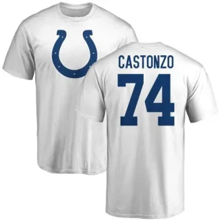 Anthony Castonzo Indianapolis Colts Name & Number Logo T-Shirt - White