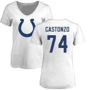 Anthony Castonzo Women's Indianapolis Colts Name & Number Logo Slim Fit T-Shirt - White