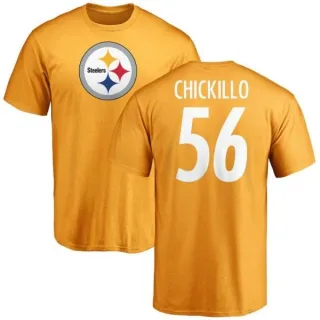 Anthony Chickillo Pittsburgh Steelers Name & Number Logo T-Shirt - Gold