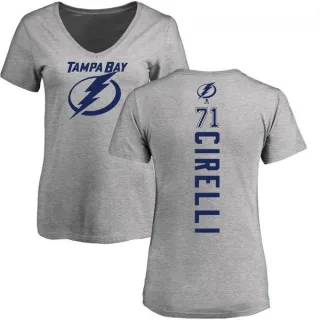 Anthony Cirelli Women's Tampa Bay Lightning Backer T-Shirt - Ash