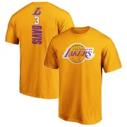 Anthony Davis Los Angeles Lakers Gold Backer T-Shirt