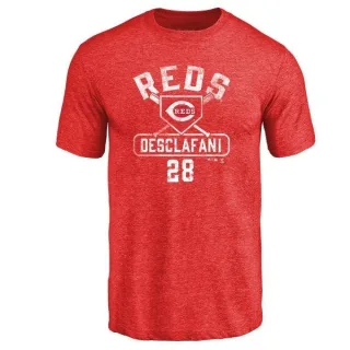 Anthony DeSclafani Cincinnati Reds Base Runner Tri-Blend T-Shirt - Red