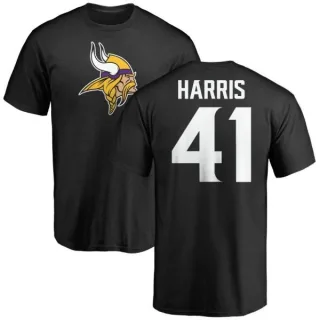 Anthony Harris Minnesota Vikings Name & Number Logo T-Shirt - Black