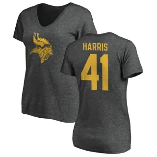 Anthony Harris Women's Minnesota Vikings One Color T-Shirt - Ash