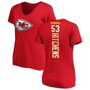 Anthony Hitchens Women's Kansas City Chiefs Backer Slim Fit T-Shirt - Red