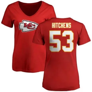 Anthony Hitchens Women's Kansas City Chiefs Name & Number Logo Slim Fit T-Shirt - Red