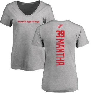 Anthony Mantha Women's Detroit Red Wings Backer T-Shirt - Ash