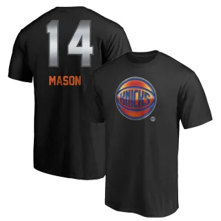 Anthony Mason New York Knicks Black Midnight Mascot T-Shirt