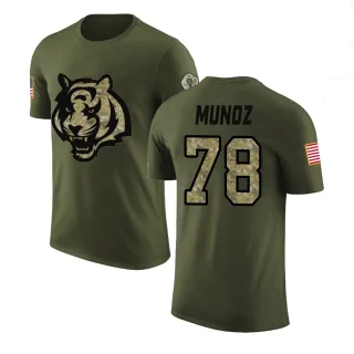 Anthony Munoz Cincinnati Bengals Olive Salute to Service Legend T-Shirt