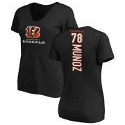 Anthony Munoz Women's Cincinnati Bengals Backer Slim Fit T-Shirt - Black