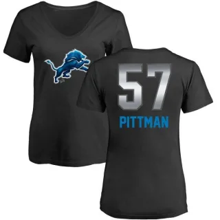 Anthony Pittman Women's Detroit Lions Midnight Mascot T-Shirt - Black