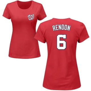 Anthony Rendon Women's Washington Nationals Name & Number T-Shirt - Red