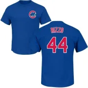 Anthony Rizzo Chicago Cubs Name & Number T-Shirt - Royal