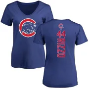 Anthony Rizzo Women's Chicago Cubs Backer Slim Fit T-Shirt - Royal