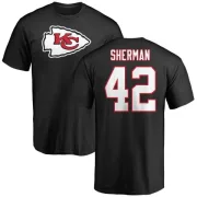 Anthony Sherman Kansas City Chiefs Name & Number Logo T-Shirt - Black