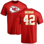 Anthony Sherman Kansas City Chiefs Name & Number Logo T-Shirt - Red