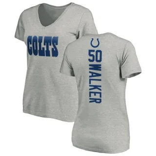 Anthony Walker Women's Indianapolis Colts Backer V-Neck T-Shirt - Ash