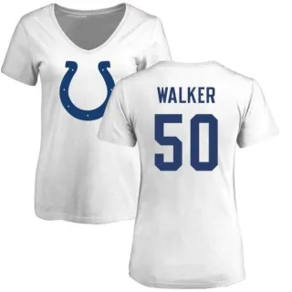 Anthony Walker Women's Indianapolis Colts Name & Number Logo Slim Fit T-Shirt - White