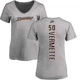 Antoine Vermette Women's Anaheim Ducks Backer T-Shirt - Ash