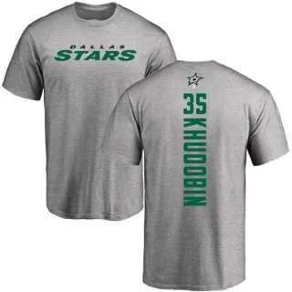 Anton Khudobin Dallas Stars Backer T-Shirt - Ash