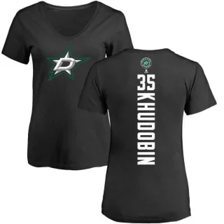 Anton Khudobin Women's Dallas Stars Backer T-Shirt - Black