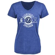 Anton Stralman Women's Tampa Bay Lightning Insignia Tri-Blend T-Shirt - Royal